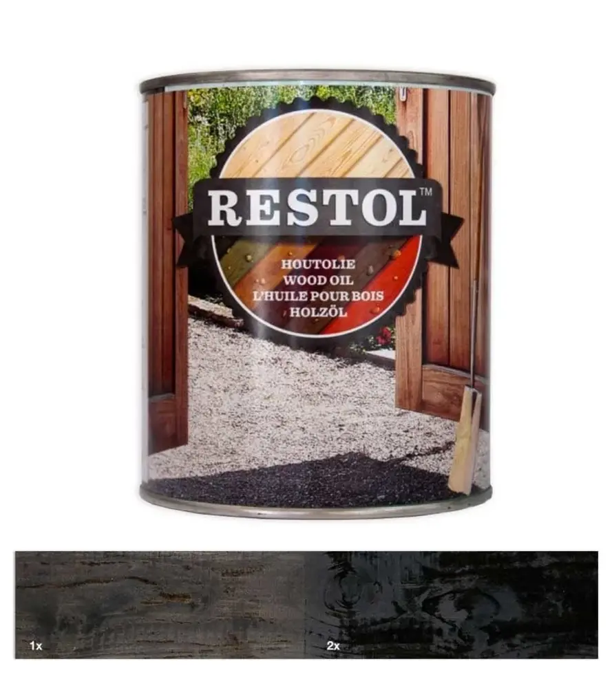 Restol Houtolie Zijdeglans Ebbenzwart Restol Houtolie Zijdeglans Ebbenzwart