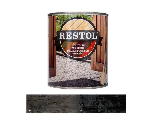 Restol Houtolie Zijdeglans Ebbenzwart Restol Houtolie Zijdeglans Ebbenzwart