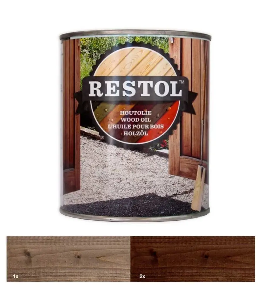 Restol Houtolie Zijdeglans Donkereiken Restol Houtolie Zijdeglans Donkereiken