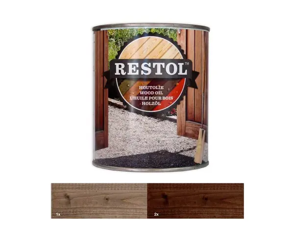 Restol Houtolie Zijdeglans Donkereiken Restol Houtolie Zijdeglans Donkereiken