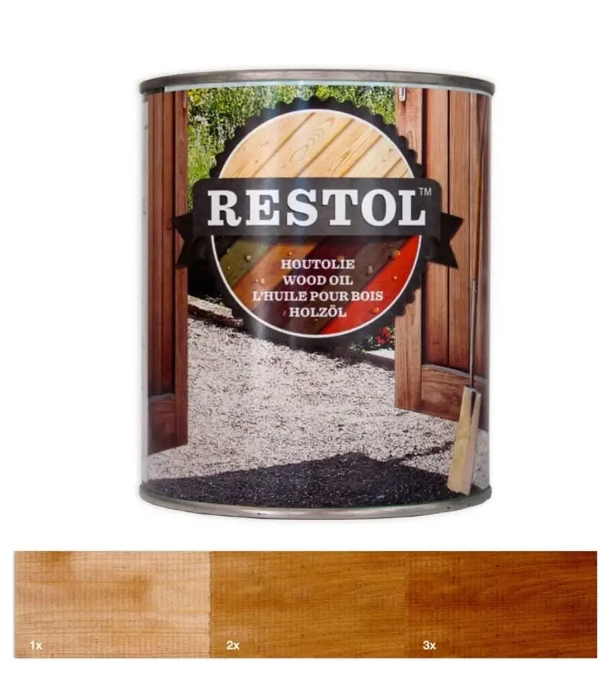 Restol Houtolie Zijdeglans Notenbruin