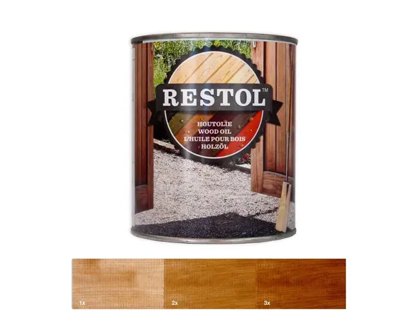 Restol Houtolie Zijdeglans Notenbruin