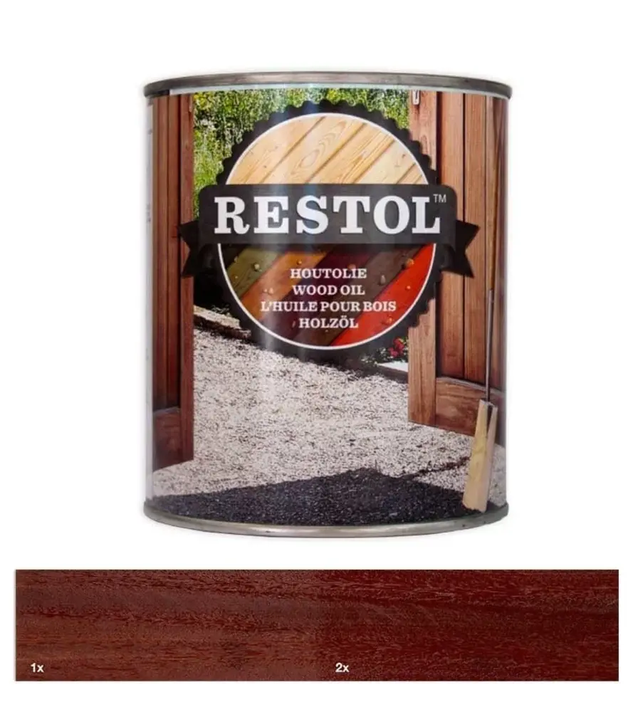 Restol Houtolie Zijdeglans Hardhoutbruin