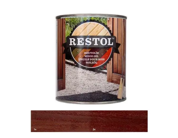 Restol Houtolie Zijdeglans Hardhoutbruin