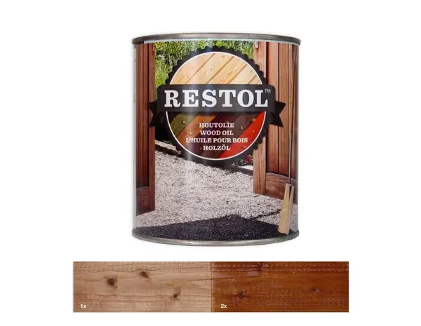 Restol Houtolie Zijdeglans Rood Bruin