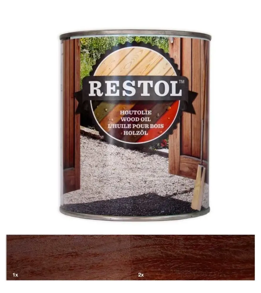 Restol Houtolie Zijdeglans Bruin Restol Houtolie Zijdeglans Bruin