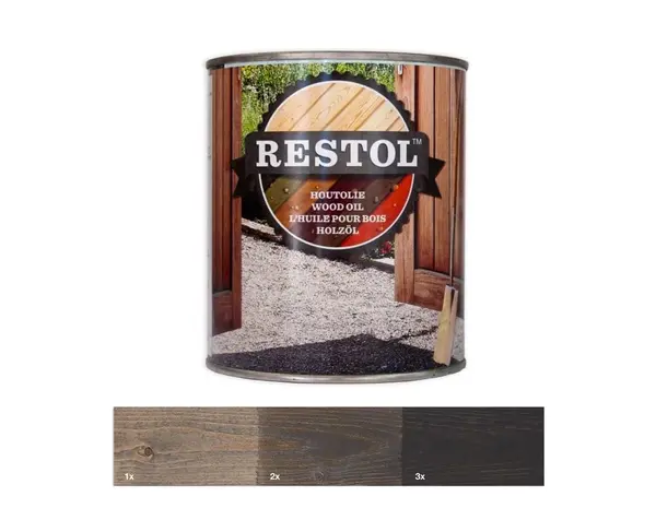 Restol Houtolie Zijdeglans Indiana Grijs Restol Houtolie Zijdeglans Indiana Grijs