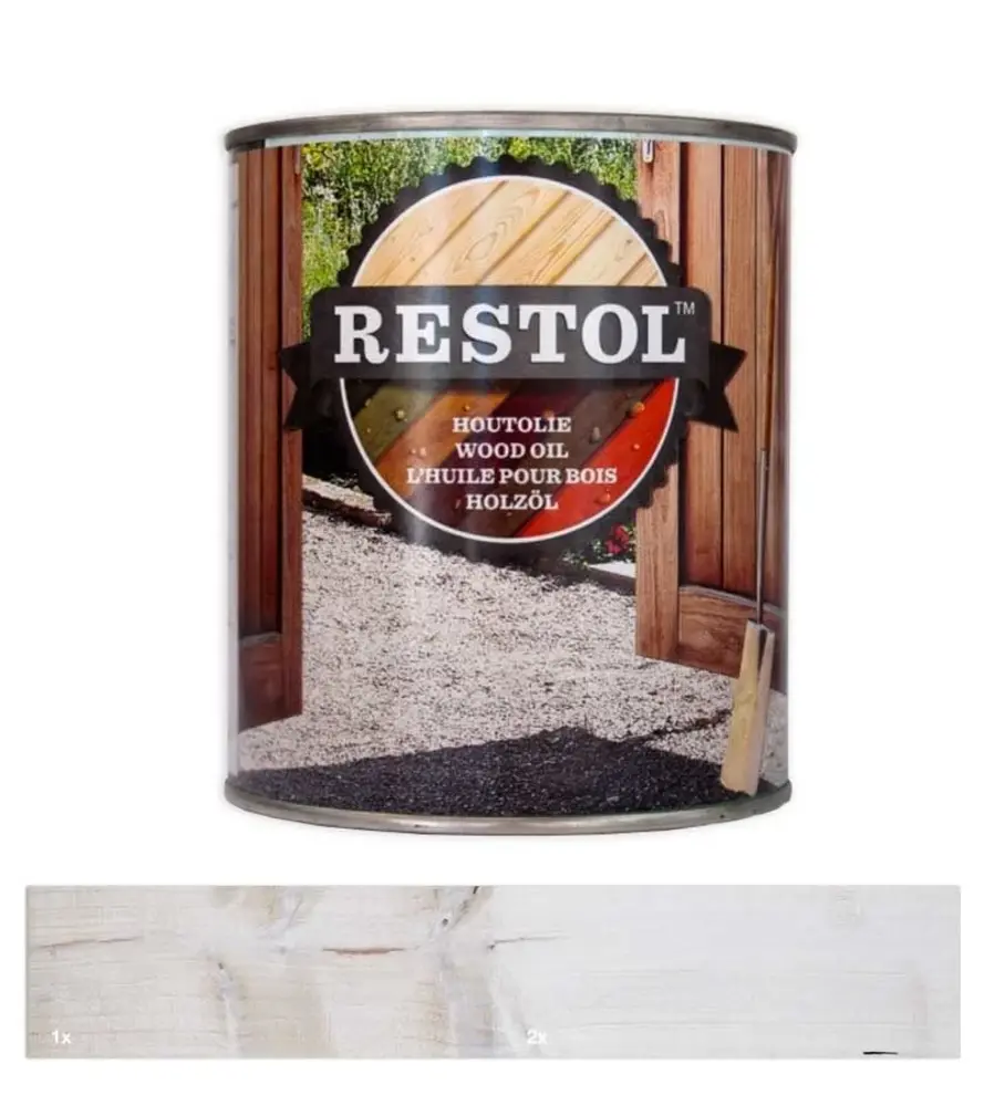 Restol Houtolie Zijdeglans IJsland Wit Restol Houtolie Zijdeglans IJsland Wit