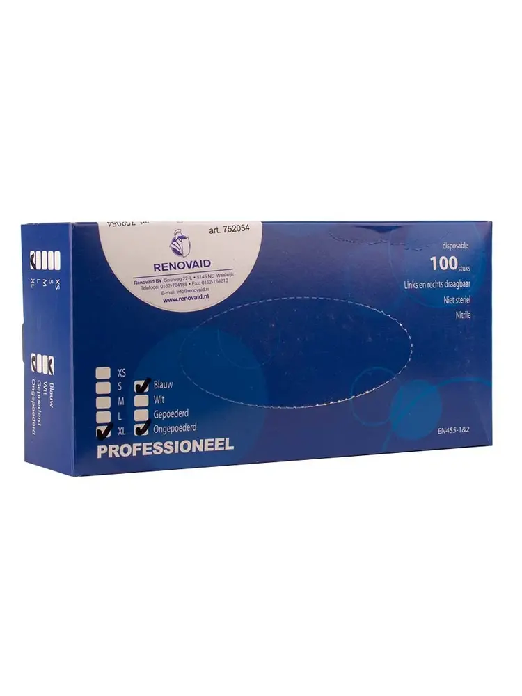 Renovaid Nitrile Handschoen XL 100st