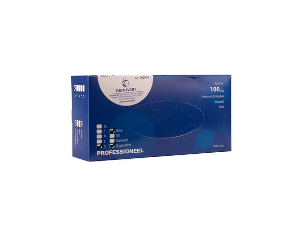 Renovaid Nitrile Handschoen XL 100st