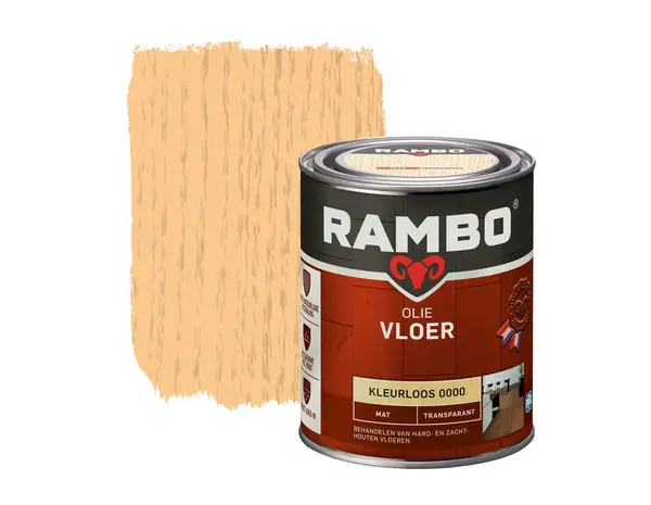 Rambo Vloer Olie Transparant Mat Kleurloos 0000 Rambo Vloer Olie Transparant Mat Kleurloos 0000