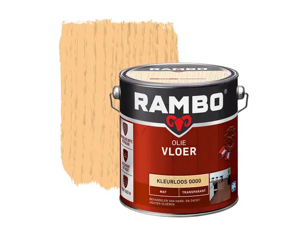 Rambo Vloer Olie Transparant Mat Kleurloos 0000 Rambo Vloer Olie Transparant Mat Kleurloos 0000