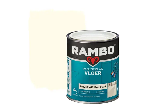 Rambo Pantserlak Vloer Dekkend Zijdeglans RAL9010