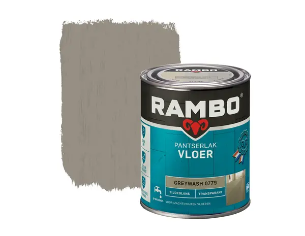 Rambo Pantserlak Vloer Transparant Zijdeglans Greywash 0779 Rambo Pantserlak Vloer Transparant Zijdeglans Greywash 0779