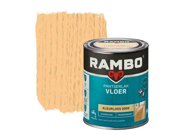 Rambo Pantserlak Vloer Transparant Zijdeglans 0000 Rambo Pantserlak Vloer Transparant Zijdeglans 0000