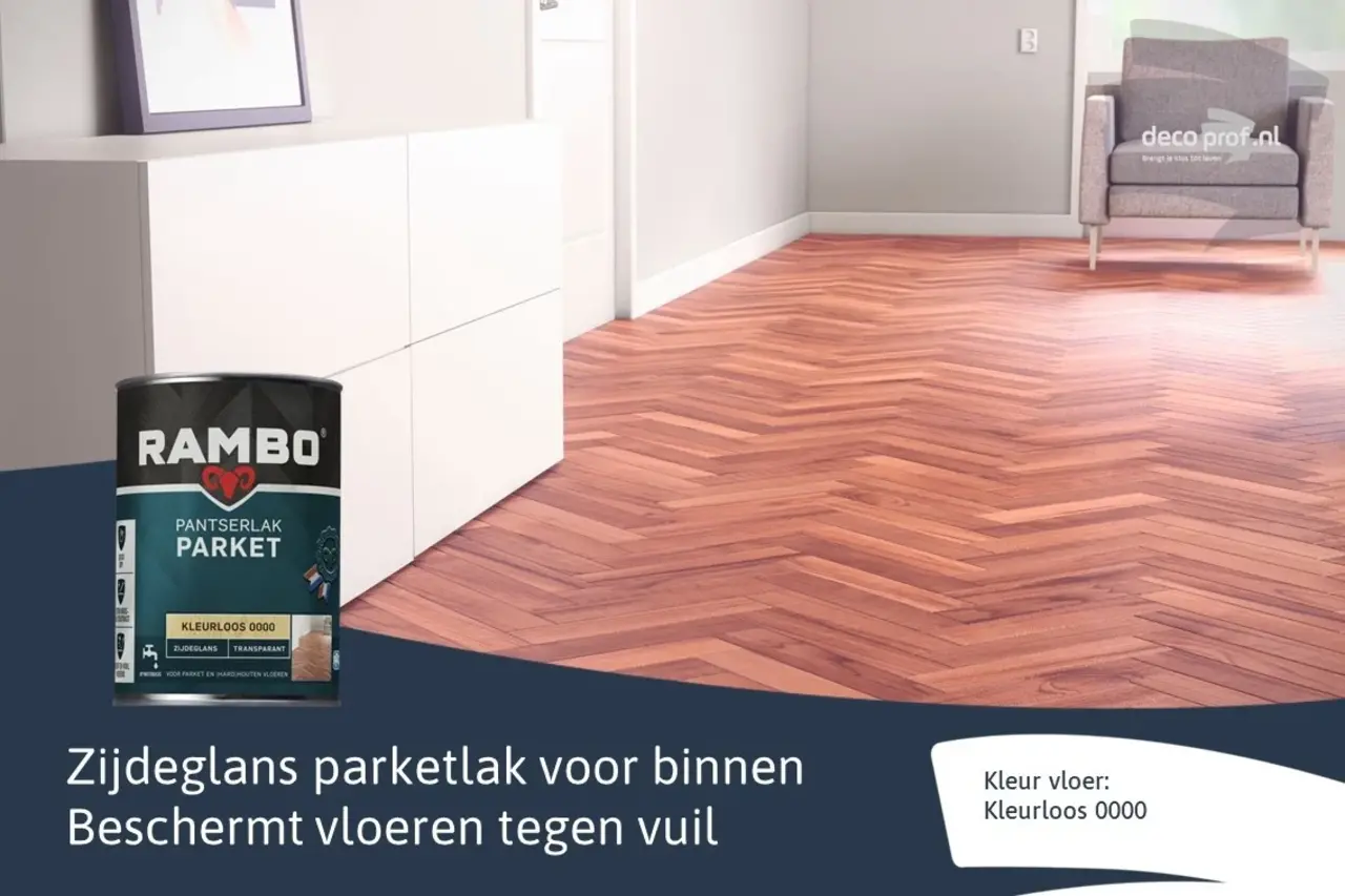 Rambo Pantserlak Parket Transparant Zijdeglans