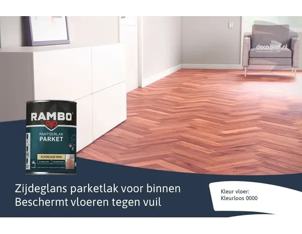 Rambo Pantserlak Parket Transparant Zijdeglans