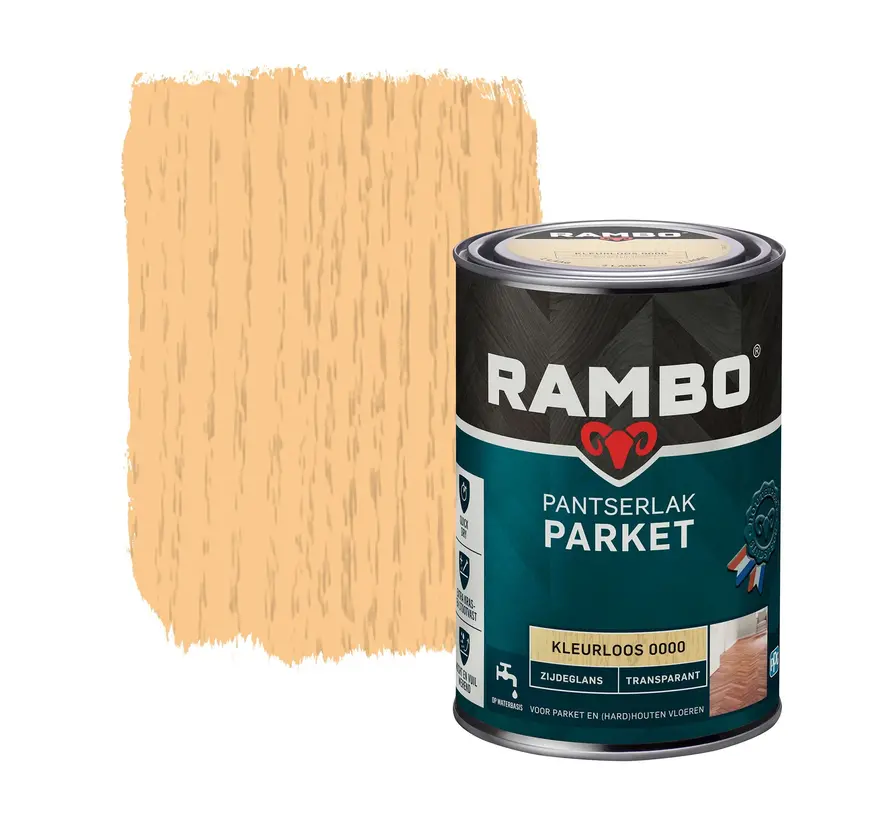 Rambo Pantserlak Parket Transparant Zijdeglans - 250 ML