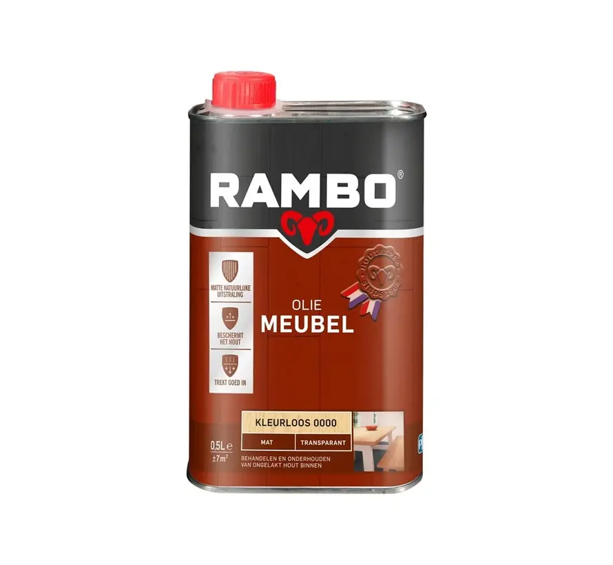 Rambo Meubelolie Transparant Mat - 500 ML