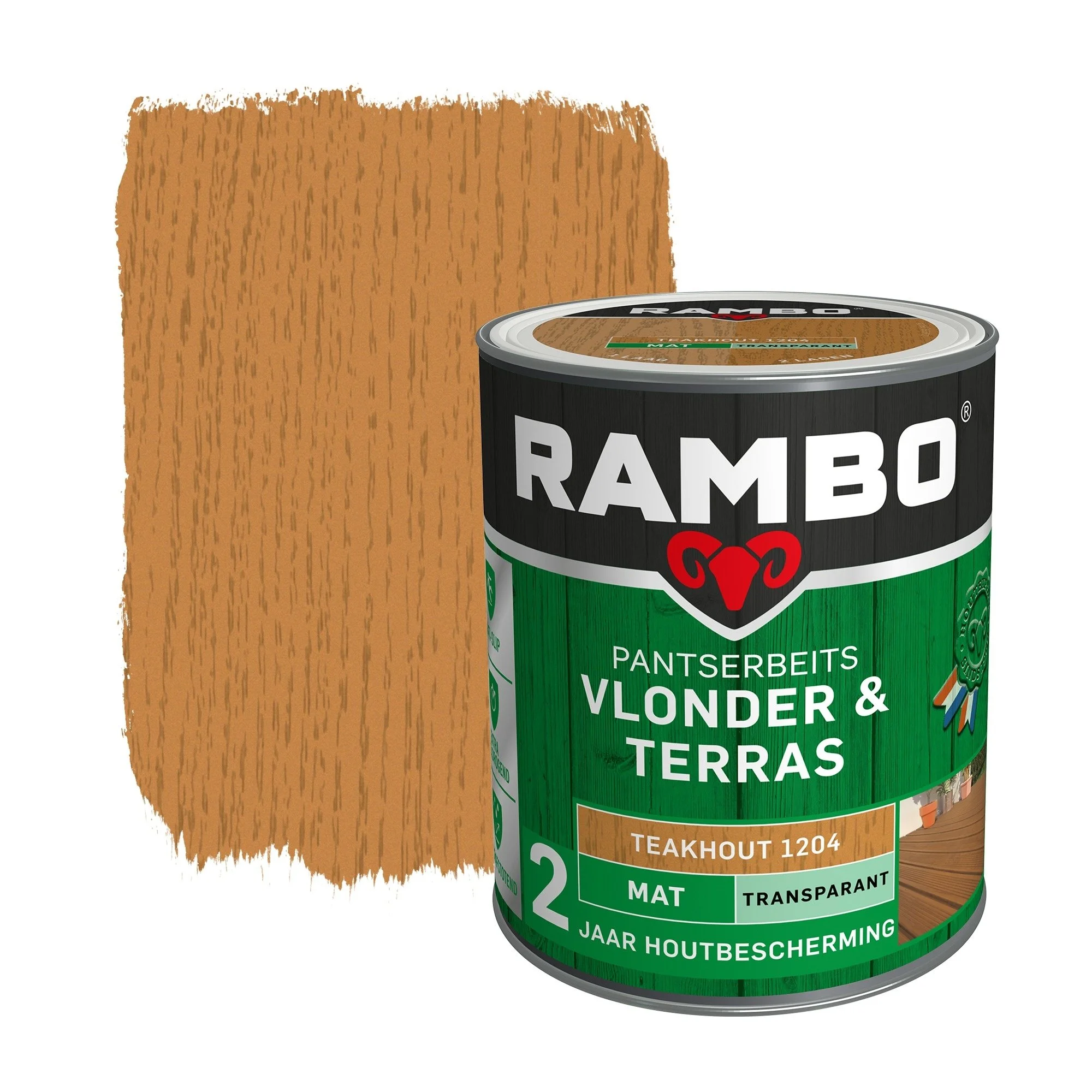 Pantserbeits Vlonder&Terras Mat Transparant Teakhout 1204 | 1 LTR