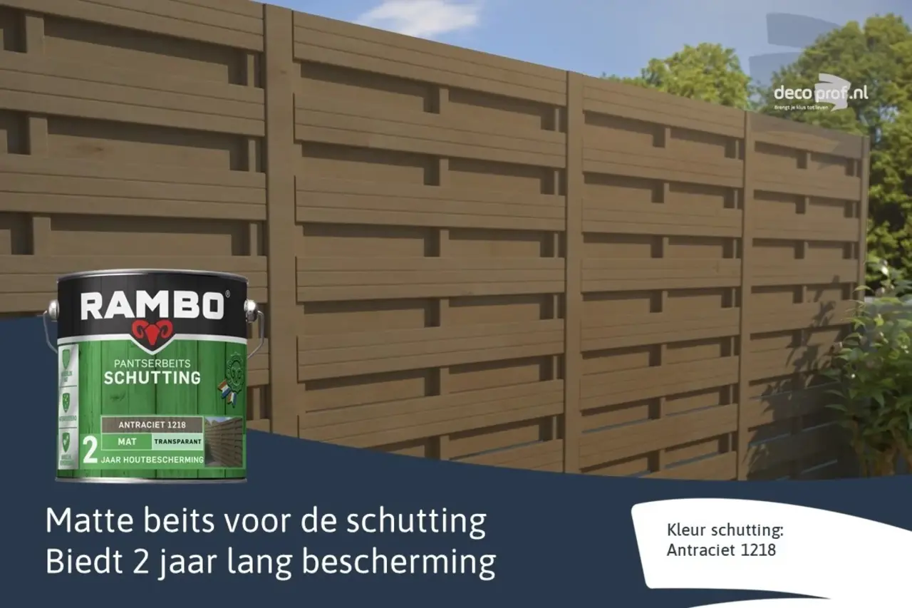 Rambo Pantserbeits Schutting Mat Transparant Antraciet 1218 Rambo Pantserbeits Schutting Mat Transparant Antraciet 1218