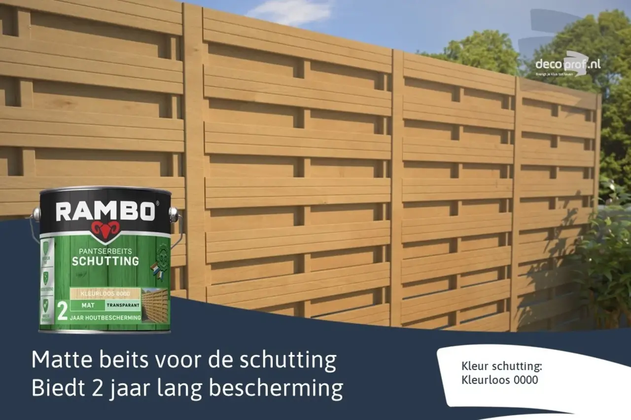 Rambo Pantserbeits Schutting Mat Transparant