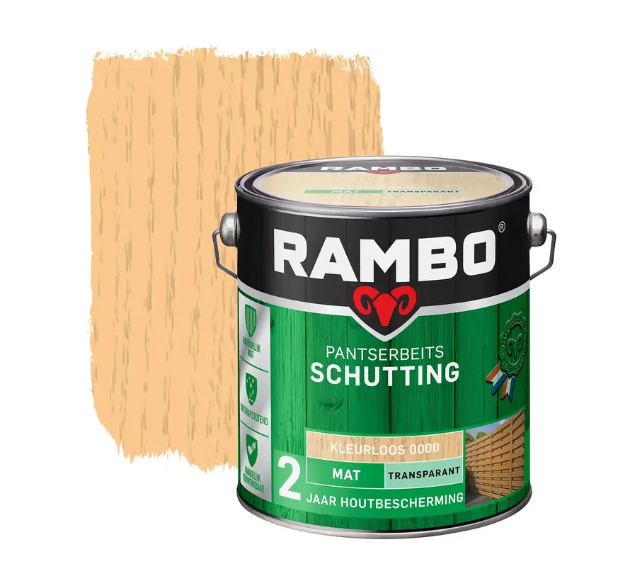 Rambo Pantserbeits Schutting Mat Transparant - 2,5 LTR