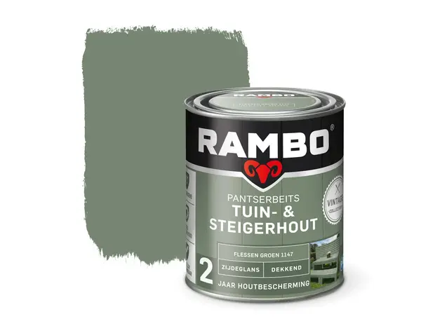 Rambo Pantserbeits Tuin&Steigerhout Zijdeglans Dekkend Flessen Groen 1147 Rambo Pantserbeits Tuin&Steigerhout Zijdeglans Dekkend Flessen Groen 1147