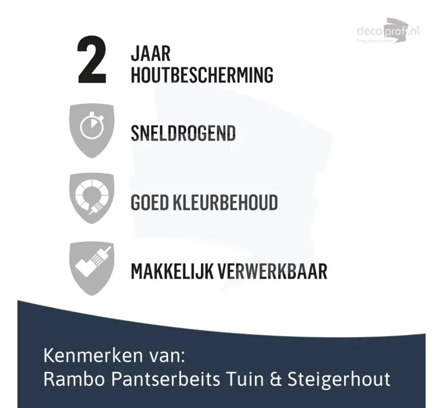 Rambo Pantserbeits Tuin&Steigerhout Zijdeglans Dekkend Poeder Beige 1146 - 750 ML