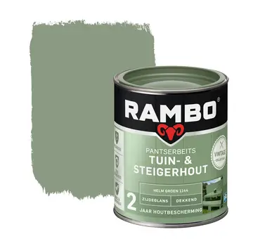 Rambo Pantserbeits Tuin&Steigerhout Zijdeglans Dekkend Helm Groen 1144