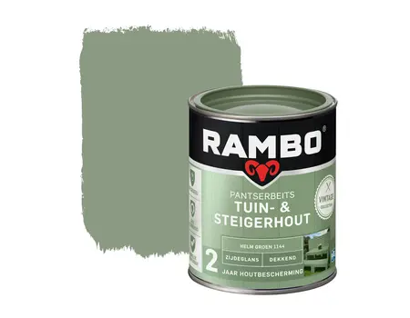 Rambo Pantserbeits Tuin&Steigerhout Zijdeglans Dekkend Helm Groen 1144