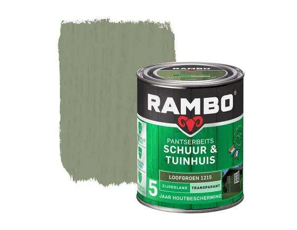 Rambo Pantserbeits Schuur&Tuinhuis Zijdeglans Transparant Loofgroen 1215 Rambo Pantserbeits Schuur&Tuinhuis Zijdeglans Transparant Loofgroen 1215