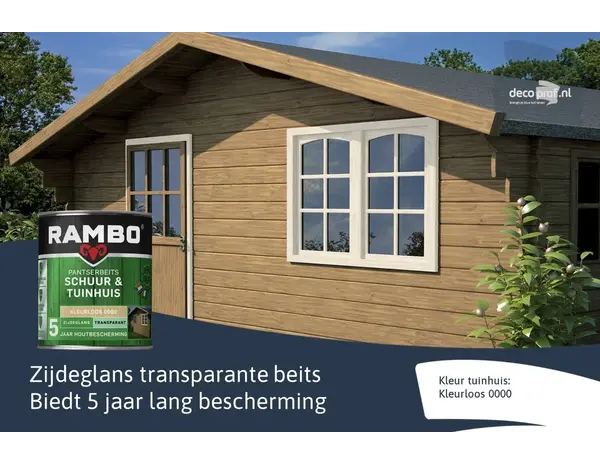 Rambo Pantserbeits Schuur&Tuinhuis Zijdeglans Transparant Rambo Pantserbeits Schuur&Tuinhuis Zijdeglans Transparant