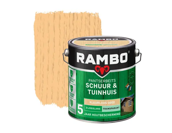 Rambo Pantserbeits Schuur&Tuinhuis Zijdeglans Transparant Rambo Pantserbeits Schuur&Tuinhuis Zijdeglans Transparant