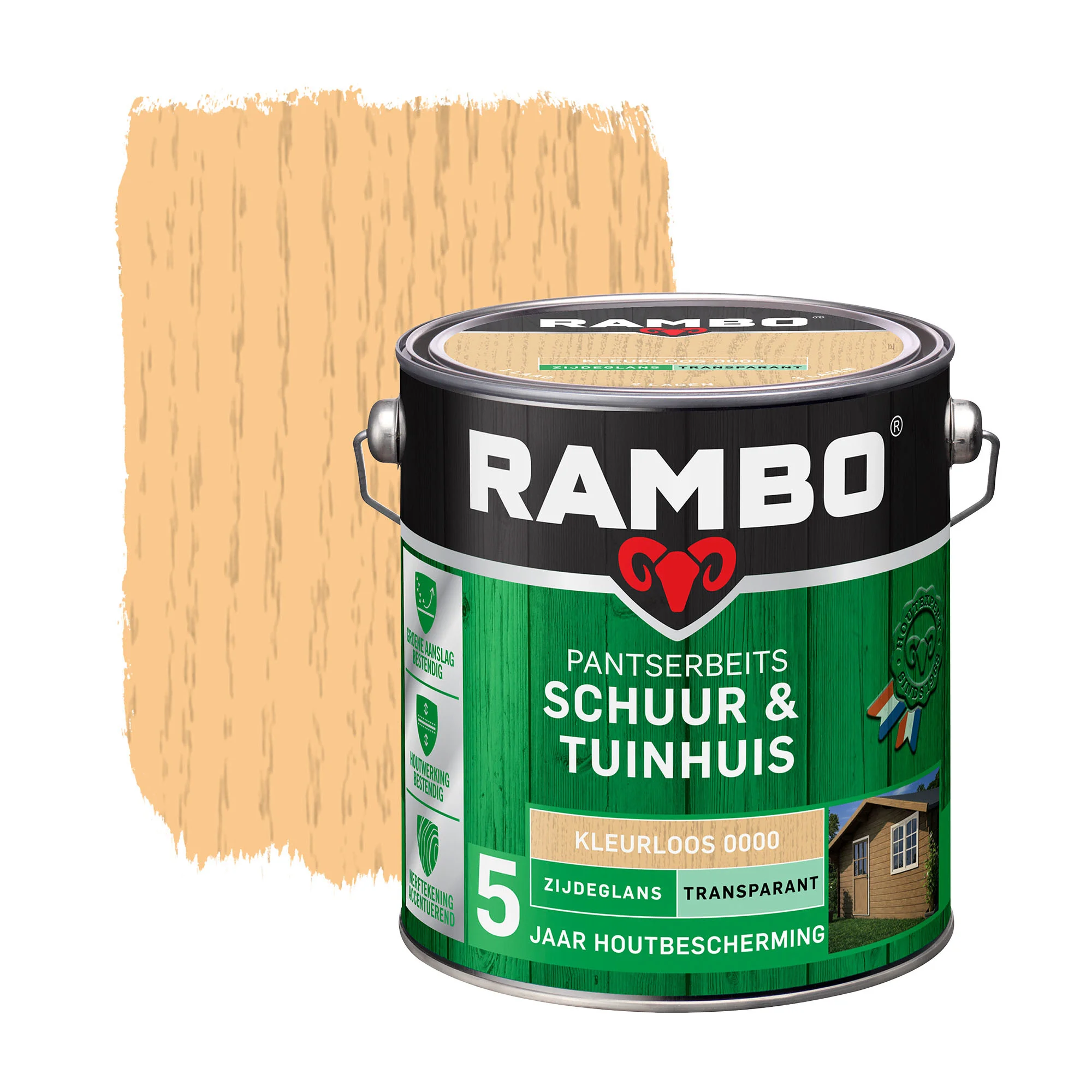 Pantserbeits Schuur&Tuinhuis Zijdeglans Transparant | 2,5 LTR