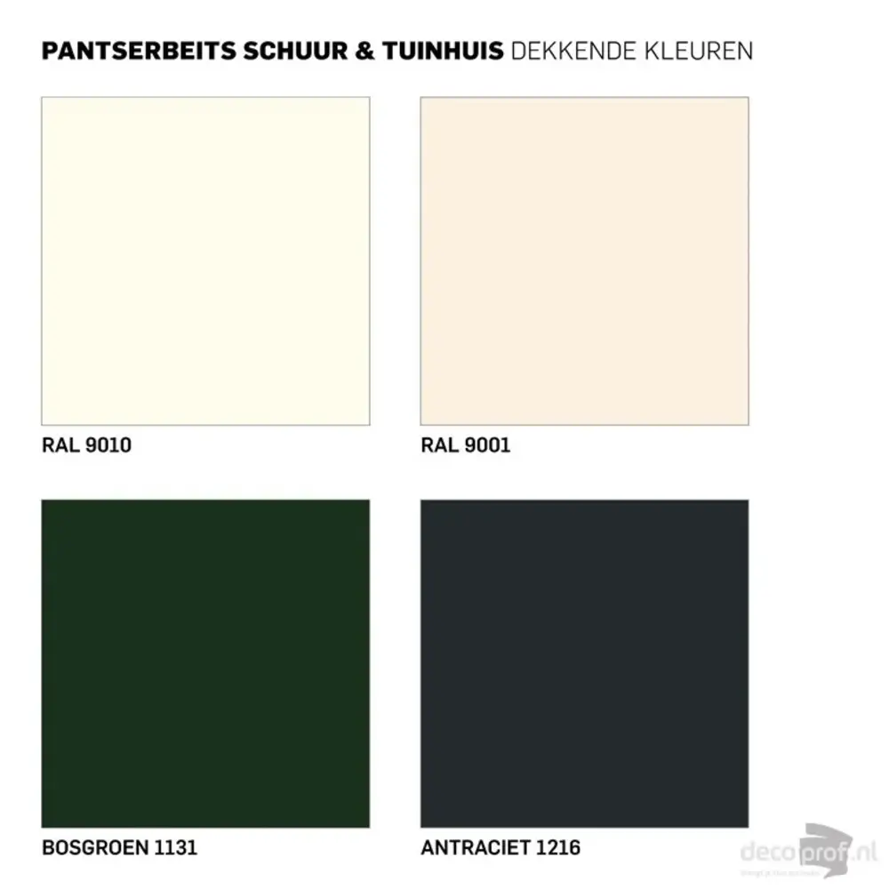Rambo Pantserbeits Schuur&Tuinhuis Zijdeglans Dekkend RAL 9010 Rambo Pantserbeits Schuur&Tuinhuis Zijdeglans Dekkend RAL 9010