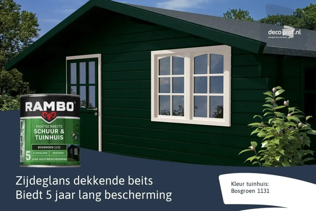 Rambo Pantserbeits Schuur&Tuinhuis Zijdeglans Dekkend Bosgroen 1131