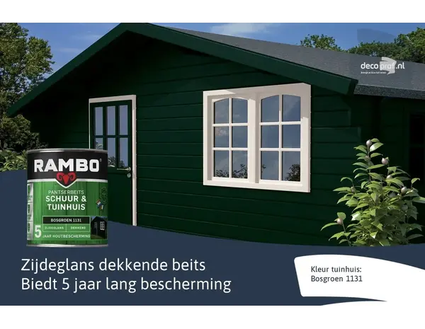 Rambo Pantserbeits Schuur&Tuinhuis Zijdeglans Dekkend Bosgroen 1131