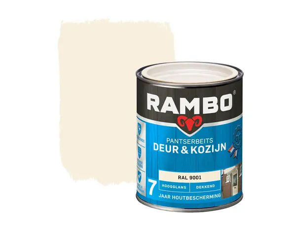 Rambo Pantserbeits Deur&Kozijn Hoogglans Dekkend RAL 9001 Rambo Pantserbeits Deur&Kozijn Hoogglans Dekkend RAL 9001