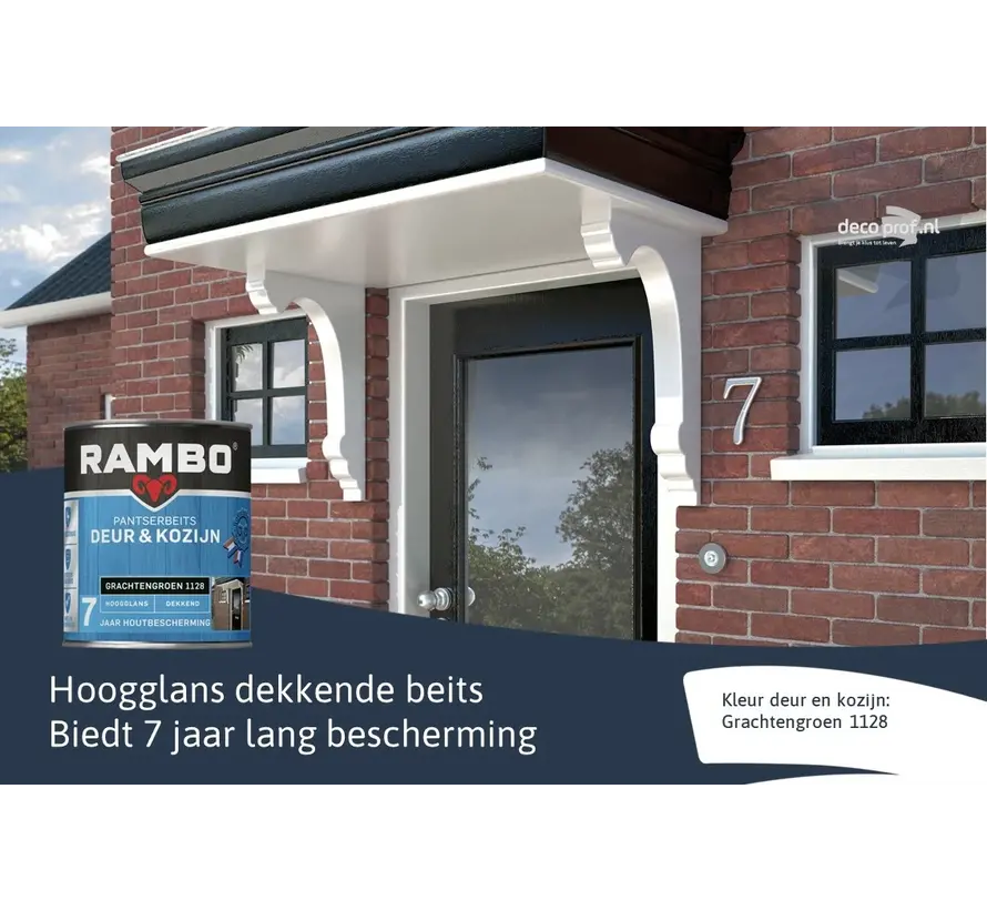 Rambo Pantserbeits Deur&Kozijn Hoogglans Dekkend Grachtengroen 1128 - 750 ML