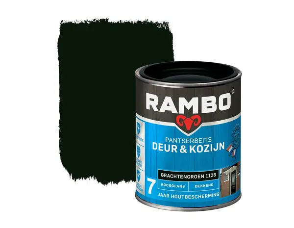 Rambo Pantserbeits Deur&Kozijn Hoogglans Dekkend Grachtengroen 1128 Rambo Pantserbeits Deur&Kozijn Hoogglans Dekkend Grachtengroen 1128