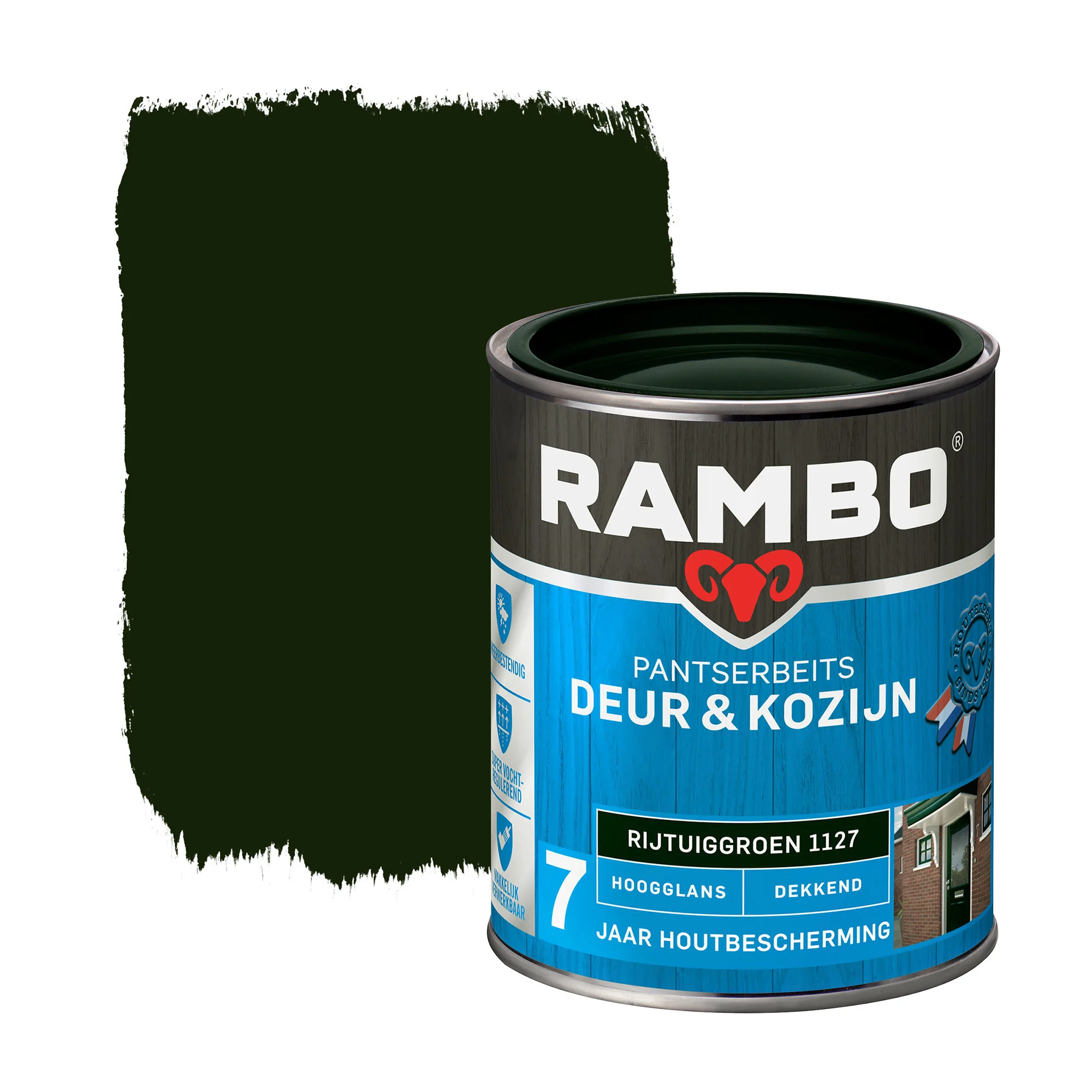 Pantserbeits Deur&Kozijn Hoogglans Dekkend Rijtuiggroen 1127 | 750 ML
