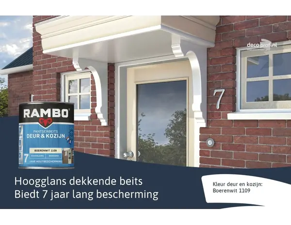 Rambo Pantserbeits Deur&Kozijn Hoogglans Dekkend Boerenwit 1109