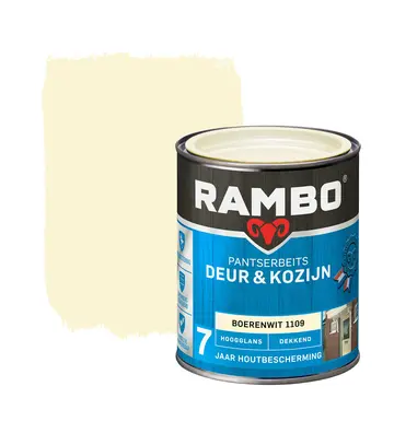 Rambo Pantserbeits Deur&Kozijn Hoogglans Dekkend Boerenwit 1109