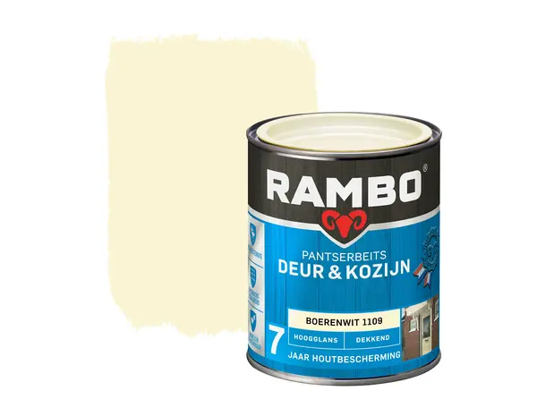 Rambo Pantserbeits Deur&Kozijn Hoogglans Dekkend Boerenwit 1109