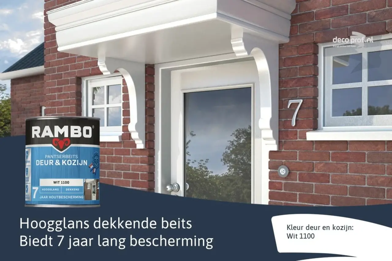 Rambo Pantserbeits Deur&Kozijn Hoogglans Dekkend Wit 1100 Rambo Pantserbeits Deur&Kozijn Hoogglans Dekkend Wit 1100