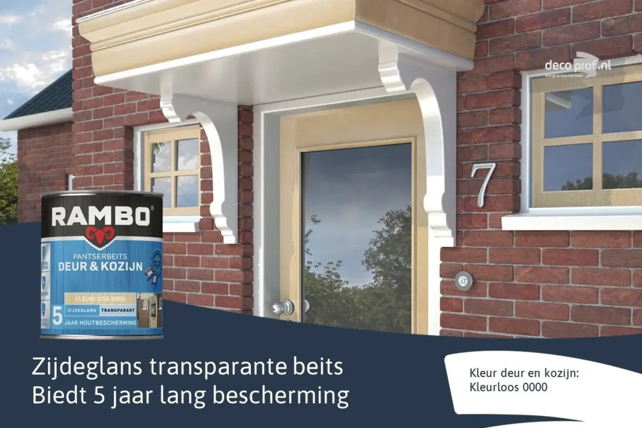 Rambo Pantserbeits Deur&Kozijn Zijdeglans Transparant