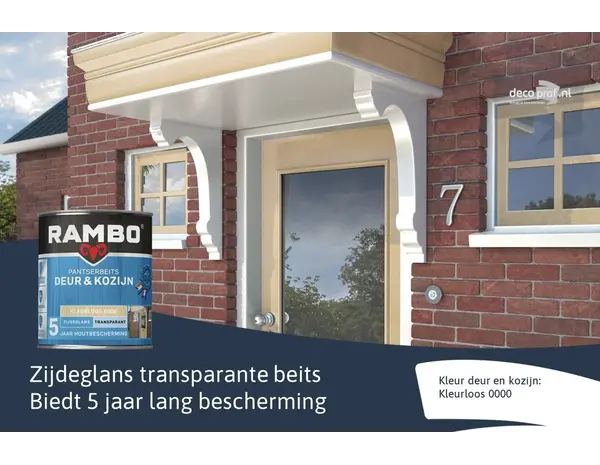 Rambo Pantserbeits Deur&Kozijn Zijdeglans Transparant