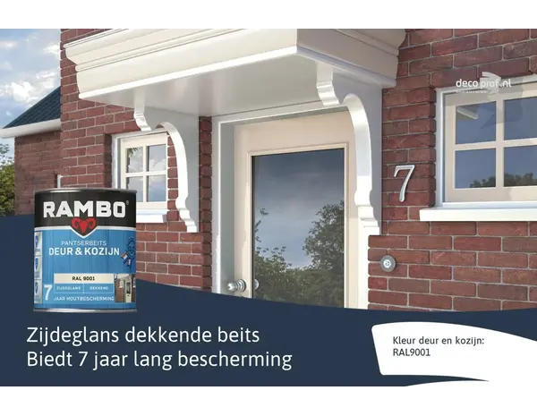 Rambo Pantserbeits Deur&Kozijn Zijdeglans Dekkend Ral 9001 Rambo Pantserbeits Deur&Kozijn Zijdeglans Dekkend Ral 9001