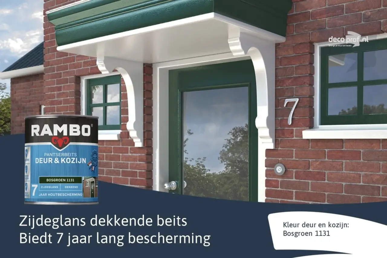 Rambo Pantserbeits Deur&Kozijn Zijdeglans Dekkend Bosgroen 1131